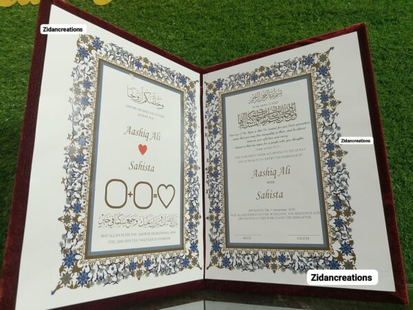 Nikkah Nama with Box - Image 3